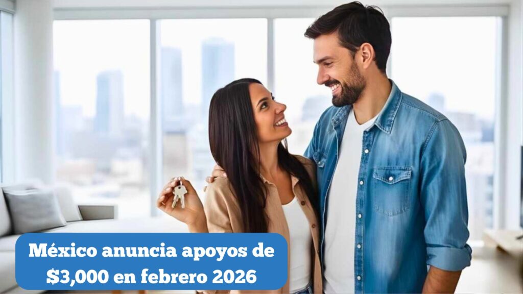 México anuncia apoyos de $3,000 en febrero 2026: requisitos y fechas de pago